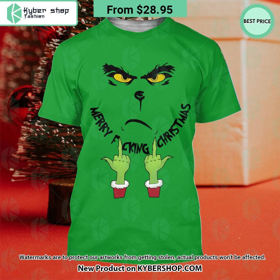 Grinch Merry Fucking Christmas Hoodie