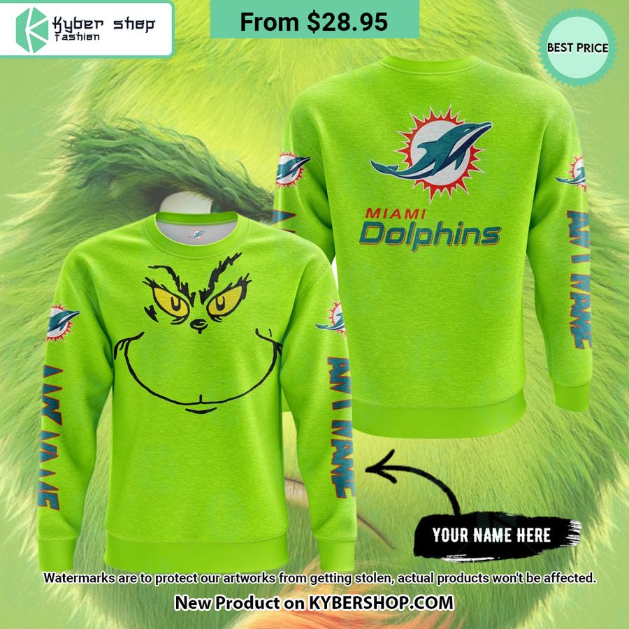 Grinch Miami Dolphins CUSTOM Hoodie, Shirt