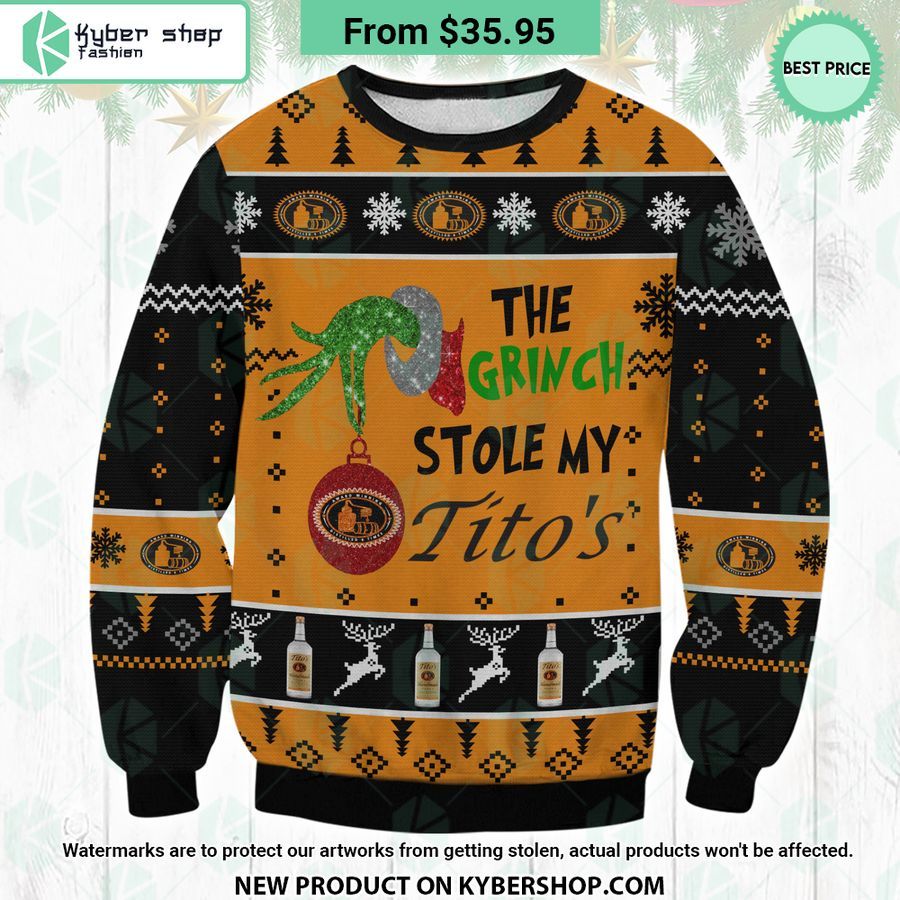 Grinch Stole My Tito’s Ugly Christmas Sweater