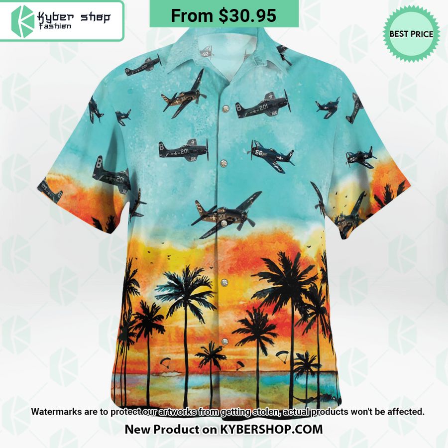 Grumman F8F Bearcat Hawaiian Shirt