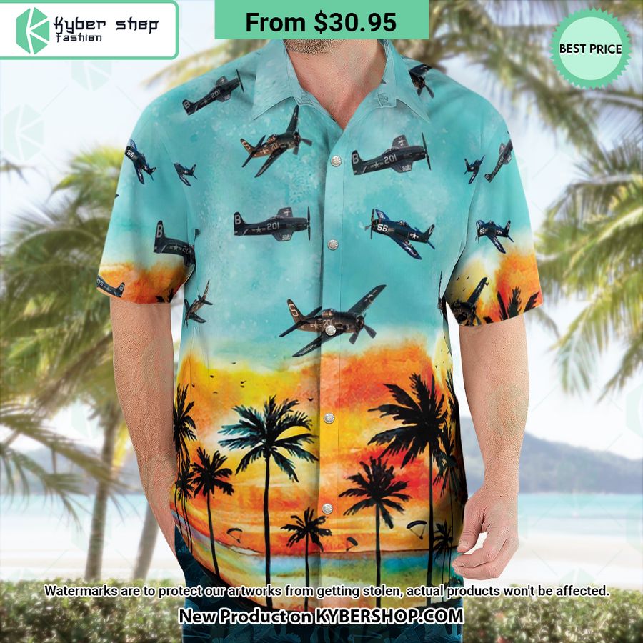 Grumman F8F Bearcat Hawaiian Shirt