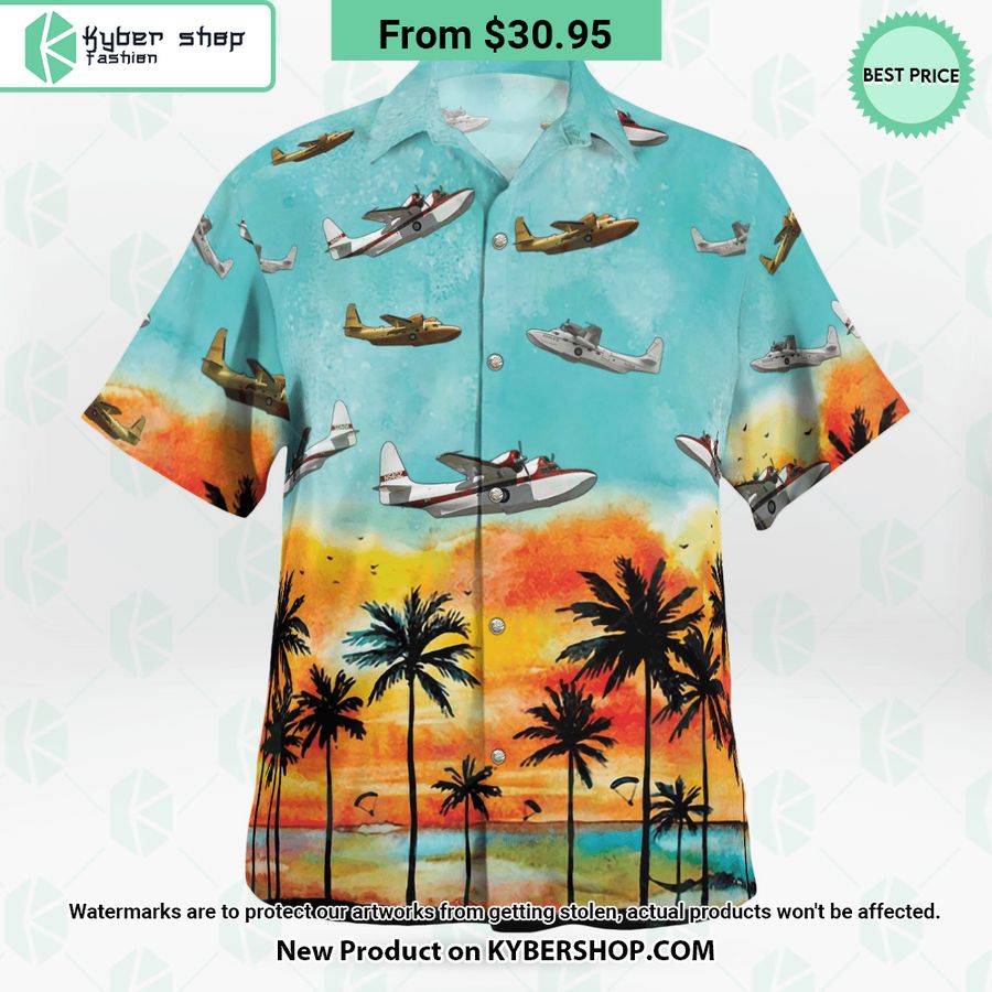 Grumman G-73 Mallard Hawaiian Shirt