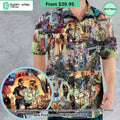 GTA Grand Theft Auto Scenes Hawaiian Shirt