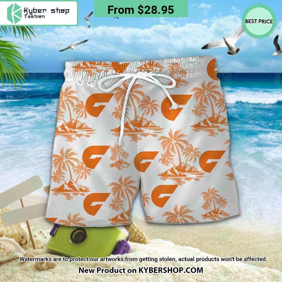 GWS Giants Hawaiian Shirt Shorts