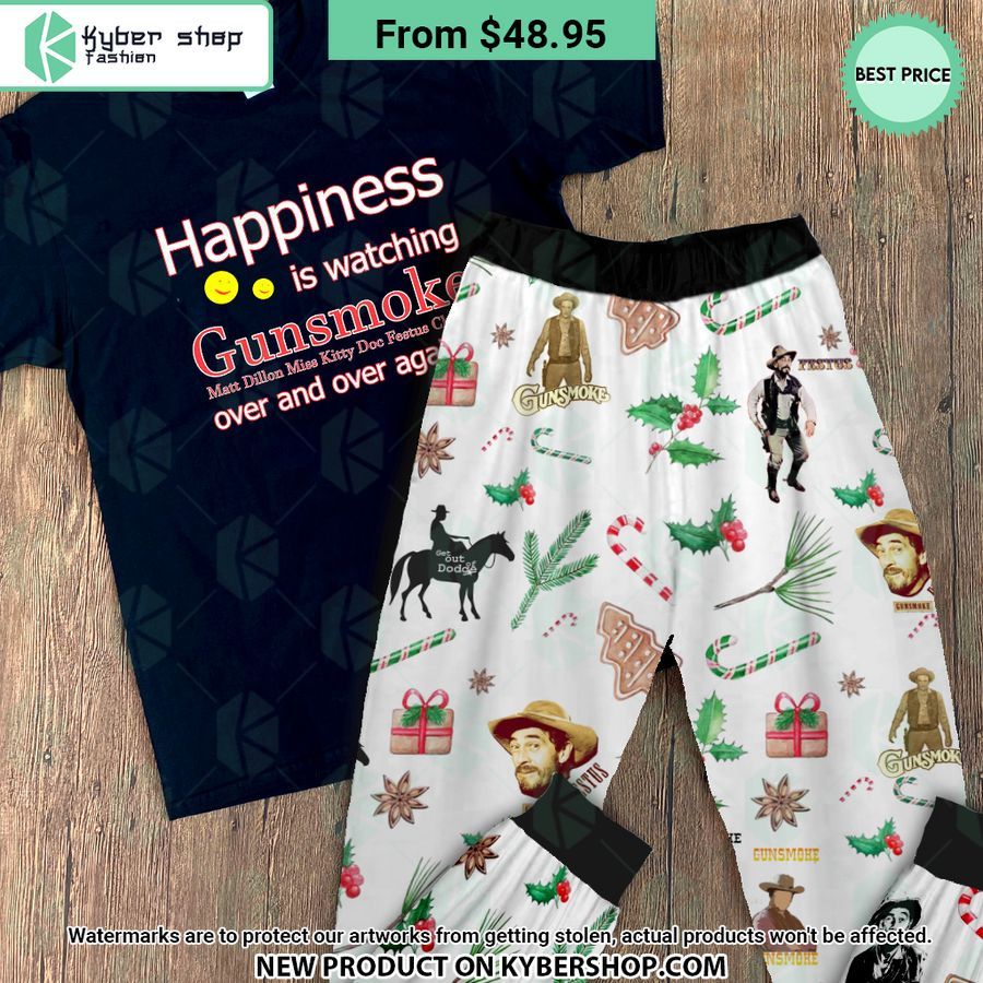 Happiness Is Watching Gunsmoke Pajamas Set