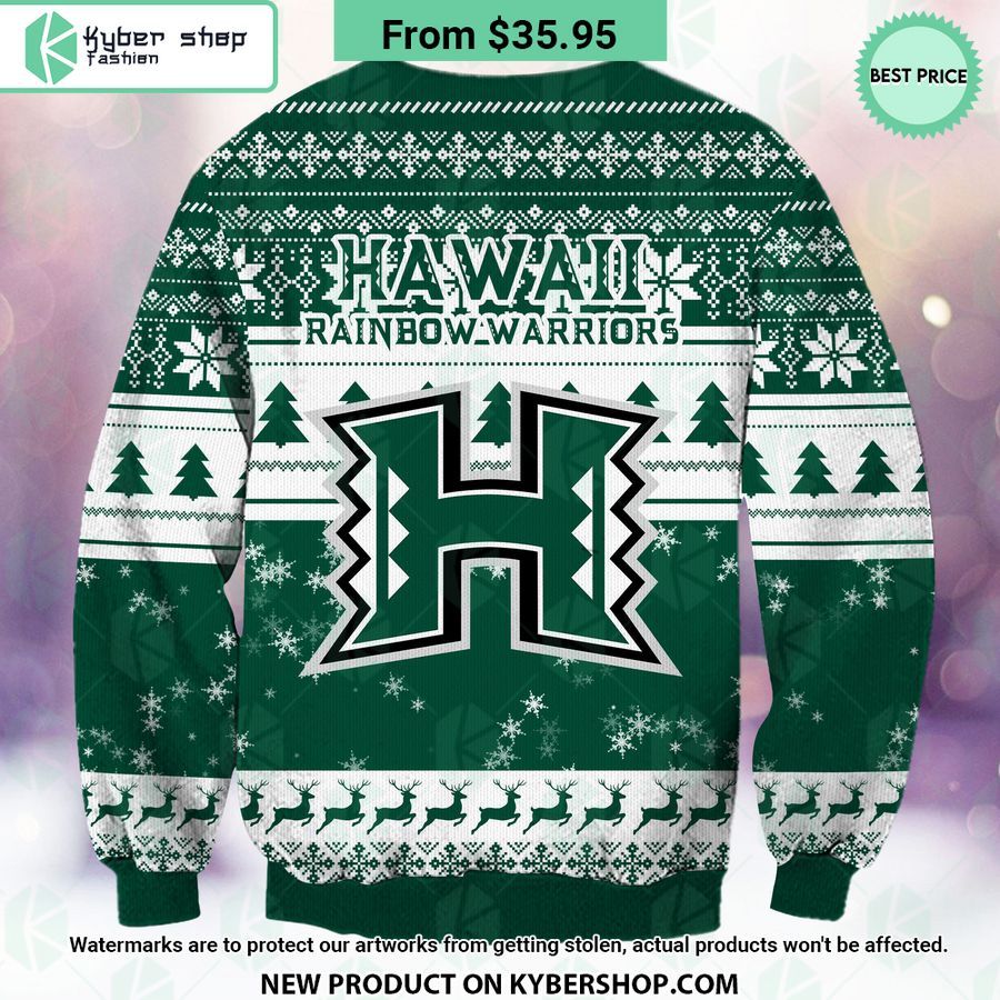 Hawaii Rainbow Warriors Grinch Christmas Sweater