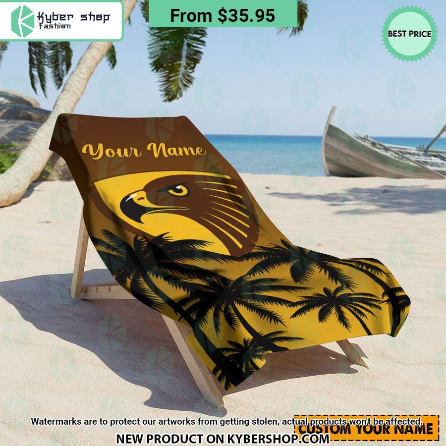 Hawthorn FC CUSTOM Beach Towel
