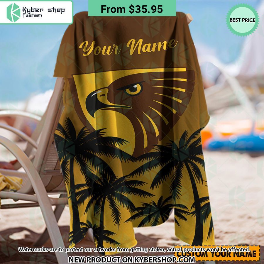 Hawthorn FC CUSTOM Beach Towel