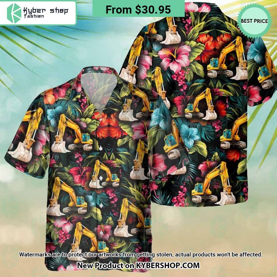 Heavy Equipment Operator Tropical Hawaiian Shirt