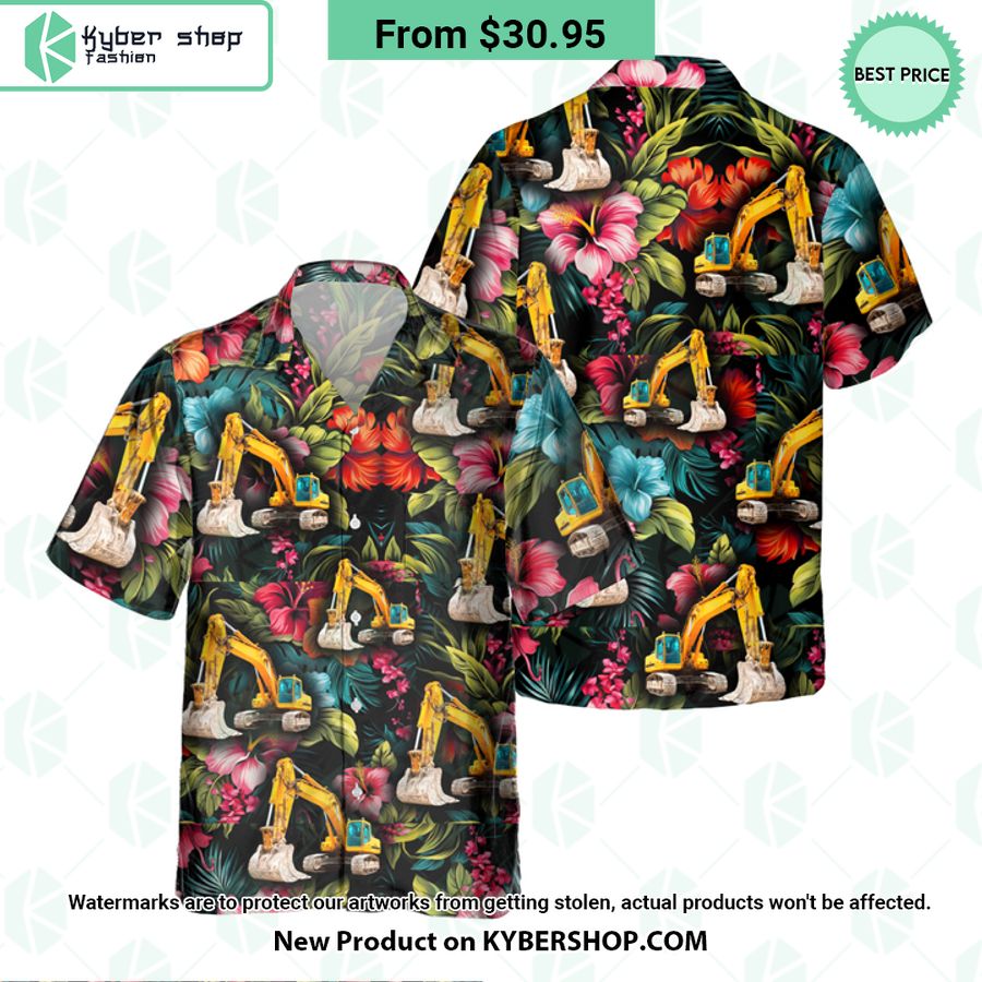 Heavy Equipment Operator Tropical Hawaiian Shirt