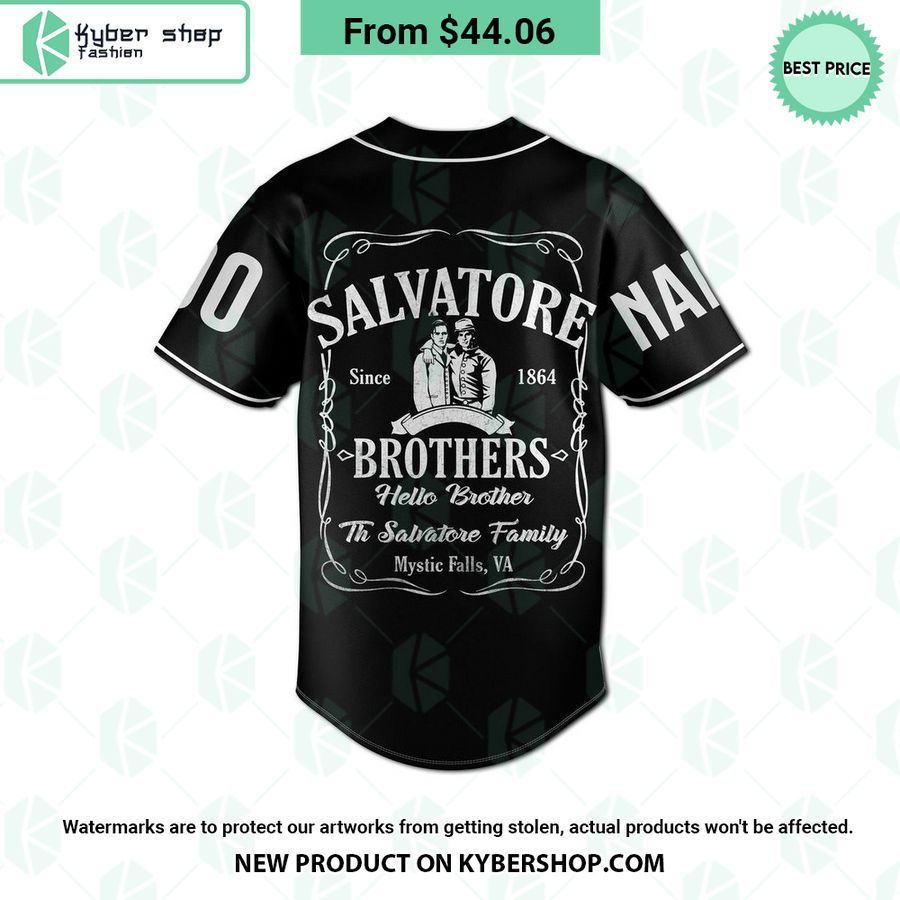 Hello Brother Salvatore Brothers CUSTOM Baseball Jersey