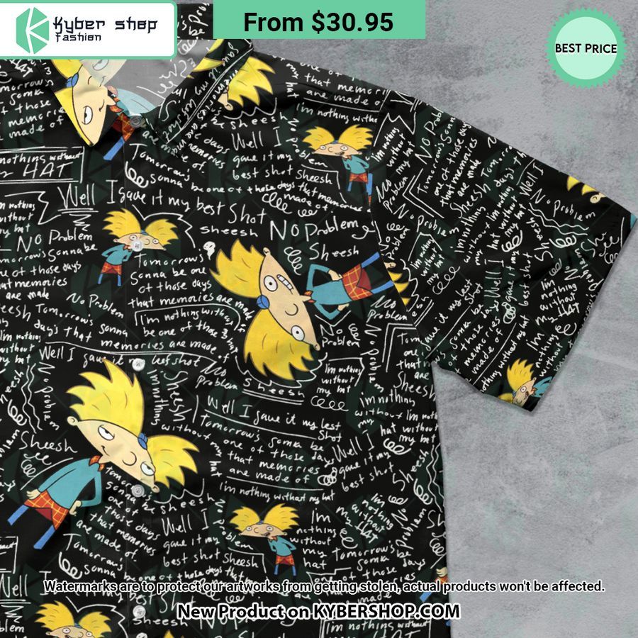 Hey Arnold Chalkboard Hawaiian Shirt