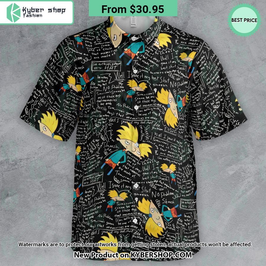 Hey Arnold Chalkboard Hawaiian Shirt