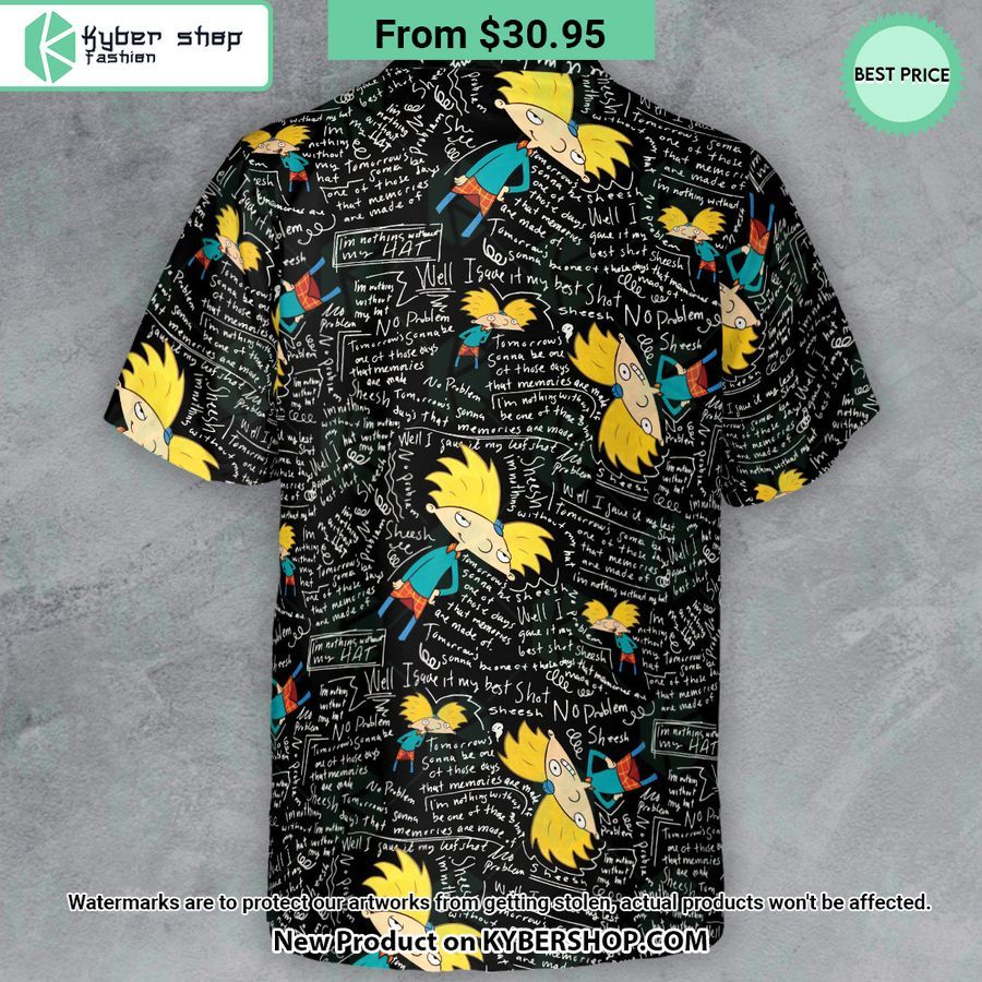 Hey Arnold Chalkboard Hawaiian Shirt