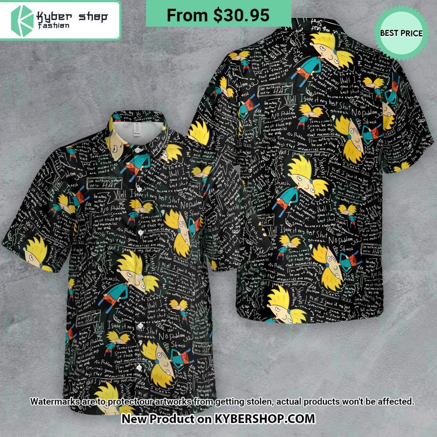 Hey Arnold Chalkboard Hawaiian Shirt
