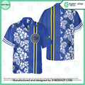 Hibiscus blue Hawaiian Shirt
