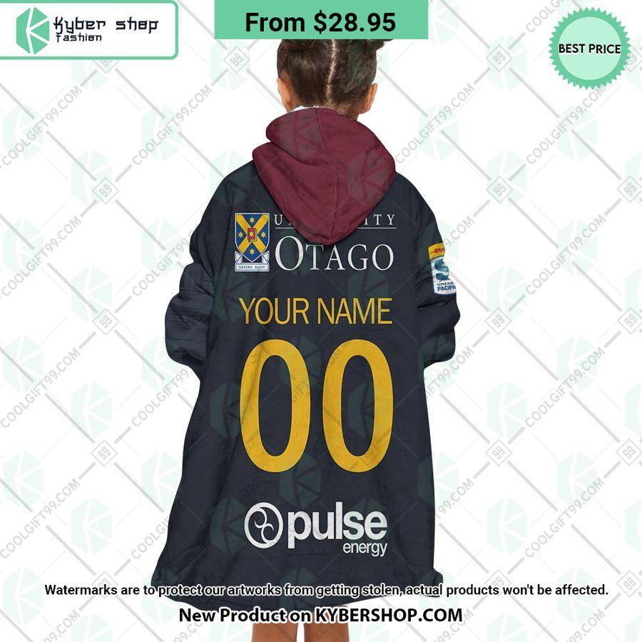Highlanders Super Rugby Pacific Home Jersey CUSTOM Hoodie Blanket