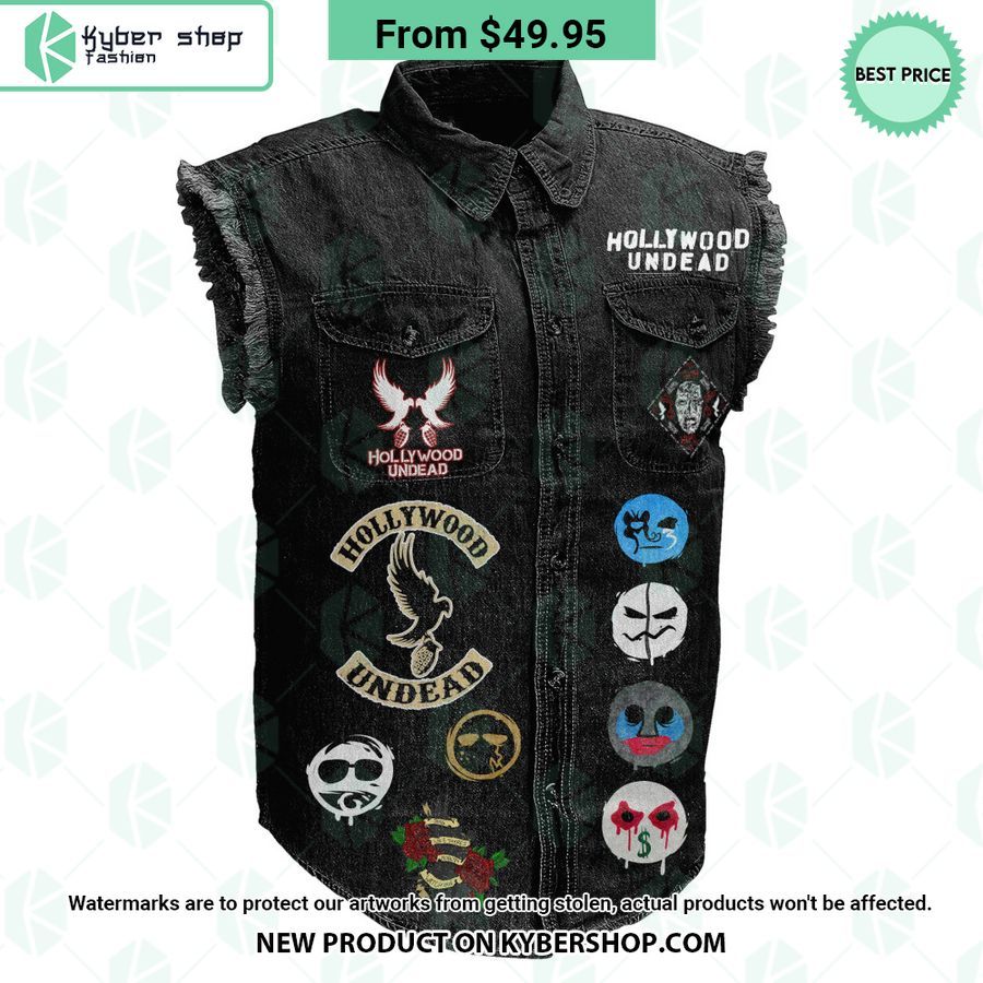 Hollywood Undead Sleeveless Denim Jacket