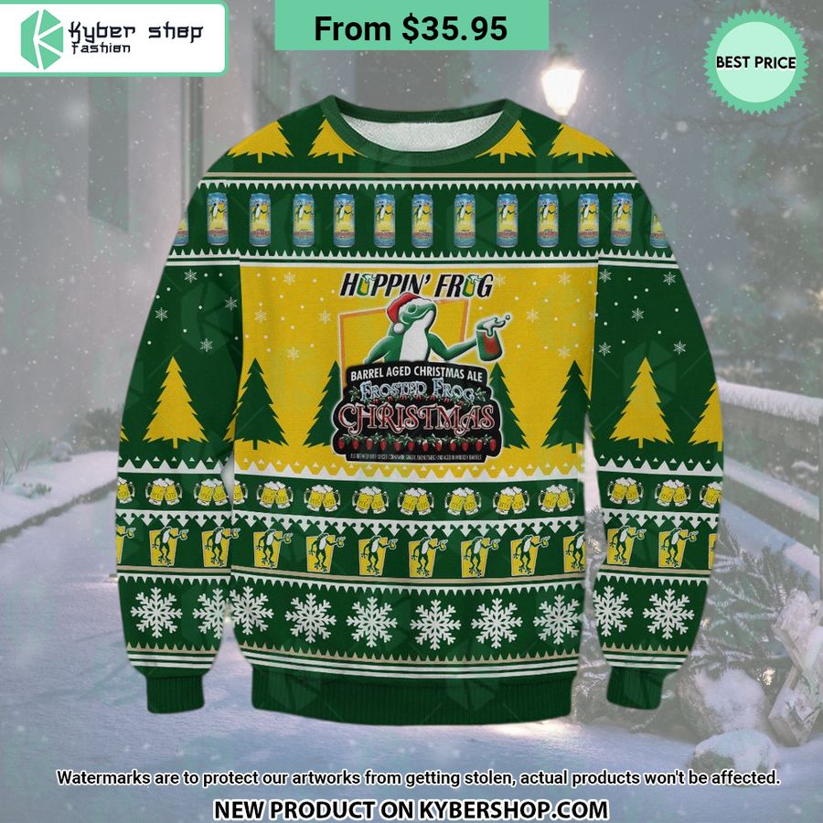 Hoppin’ Frog Christmas Sweater