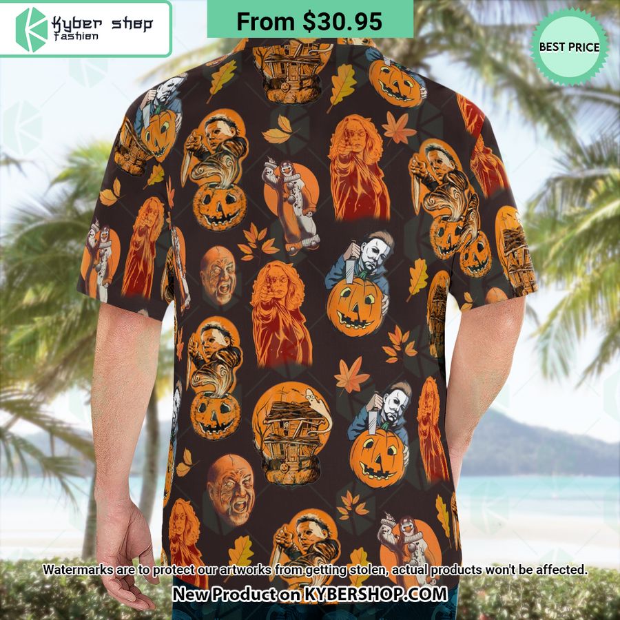 Horror Characters Movies Halloween Hawaiian Shirt