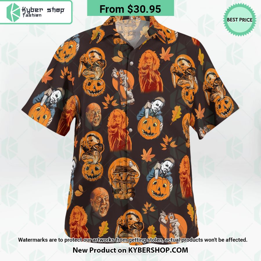 Horror Characters Movies Halloween Hawaiian Shirt