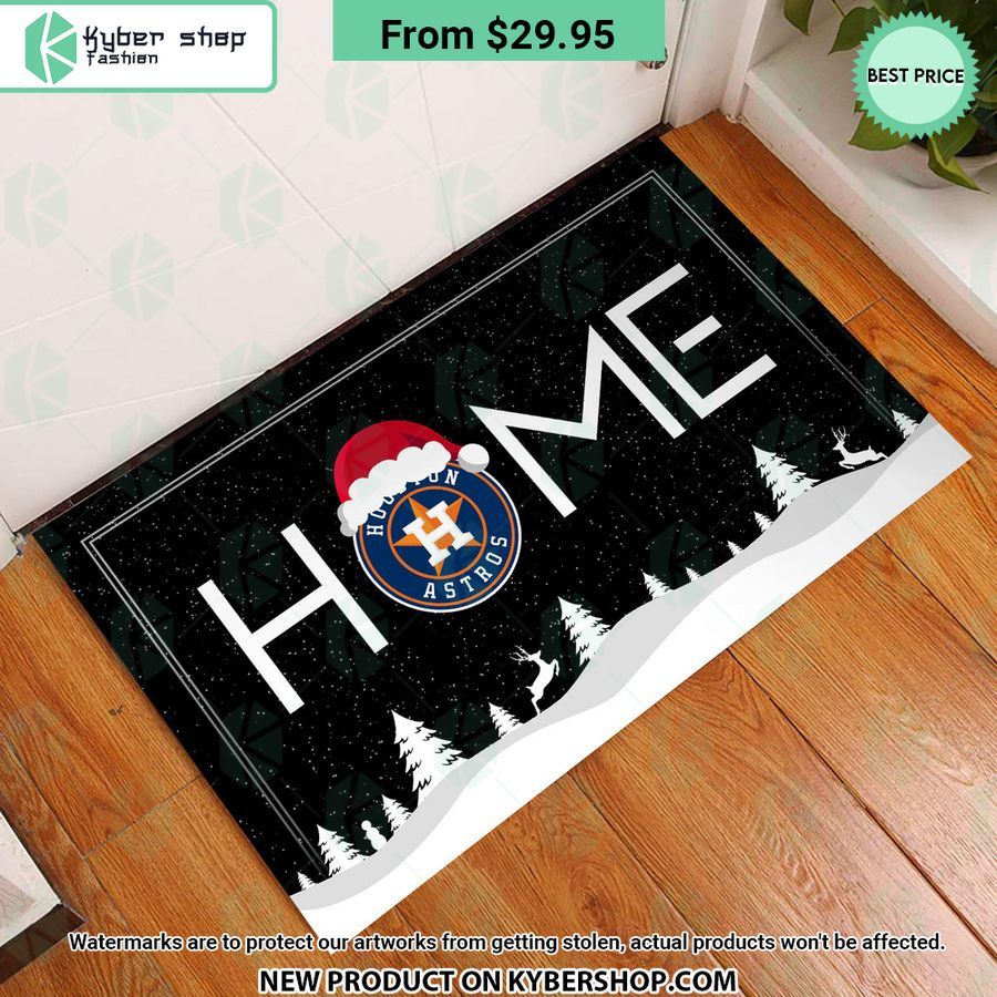 Houston Astros Christmas Home Doormat