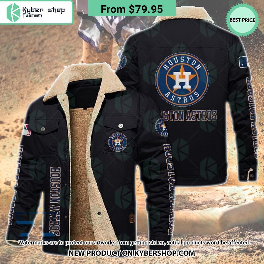 Houston Astros MLB Fleece Leather Jacket