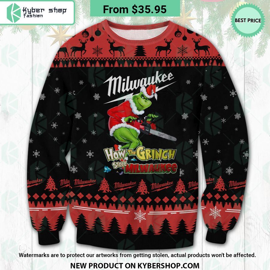 How The Grinch Stole Milwaukee Ugly Christmas Sweater
