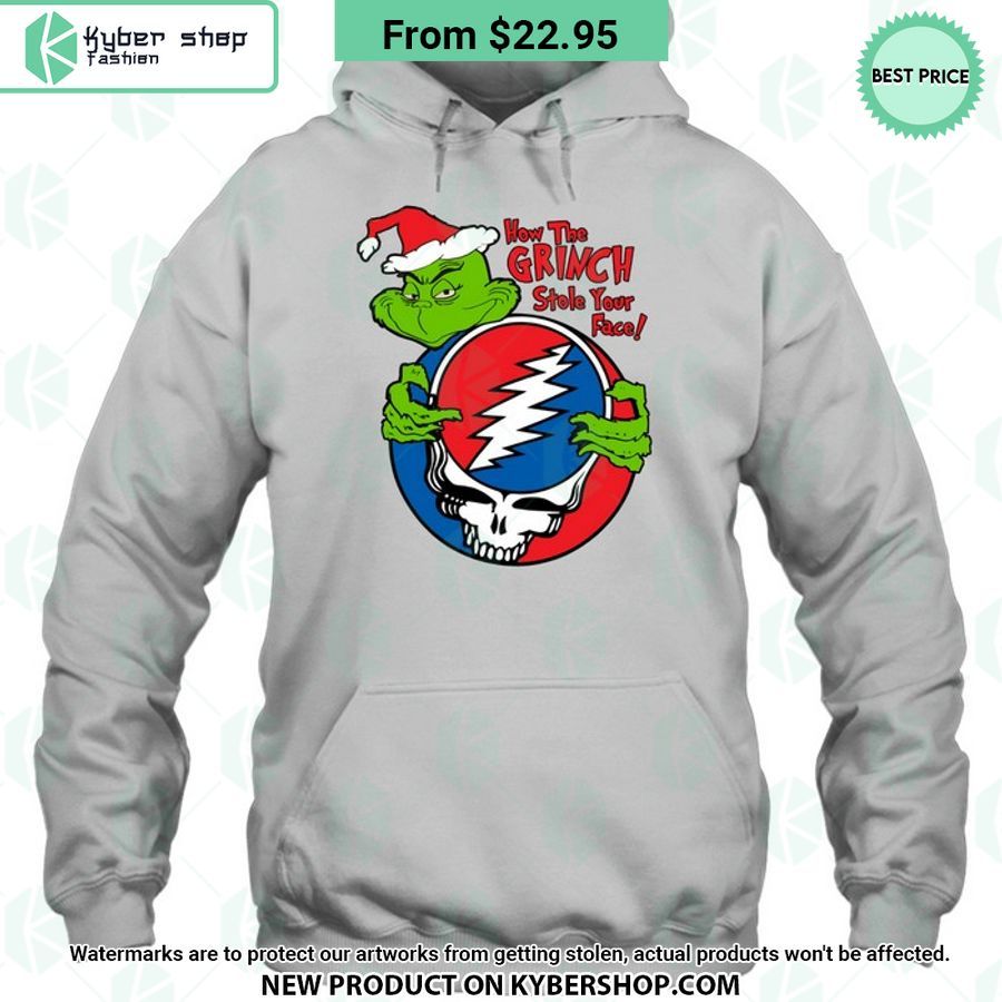 How The Grinch Stole Your Face Grateful Dead Shirt