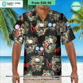 HVAC Tech Skull Hawaiian Shirt