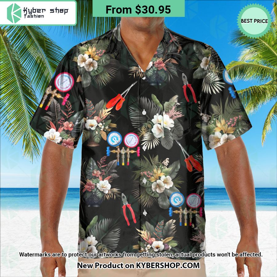 HVAC Technician Hawaiian Shirt
