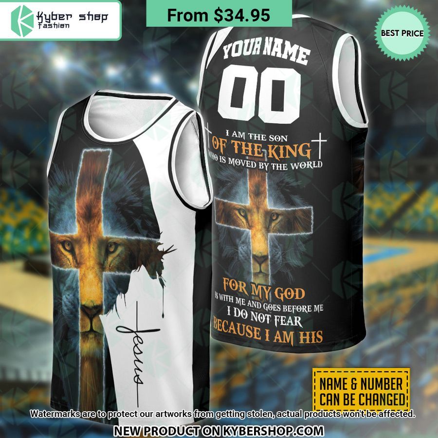I Am The Son Of The King Jesus CUSTOM Basketball Jersey