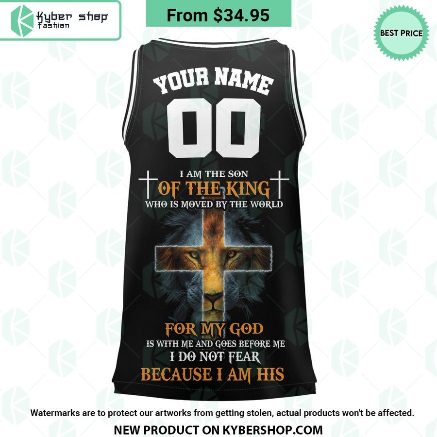 I Am The Son Of The King Jesus CUSTOM Basketball Jersey