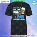 I Just Want To Drink Beer & Watch My Detroit lions T Shirt