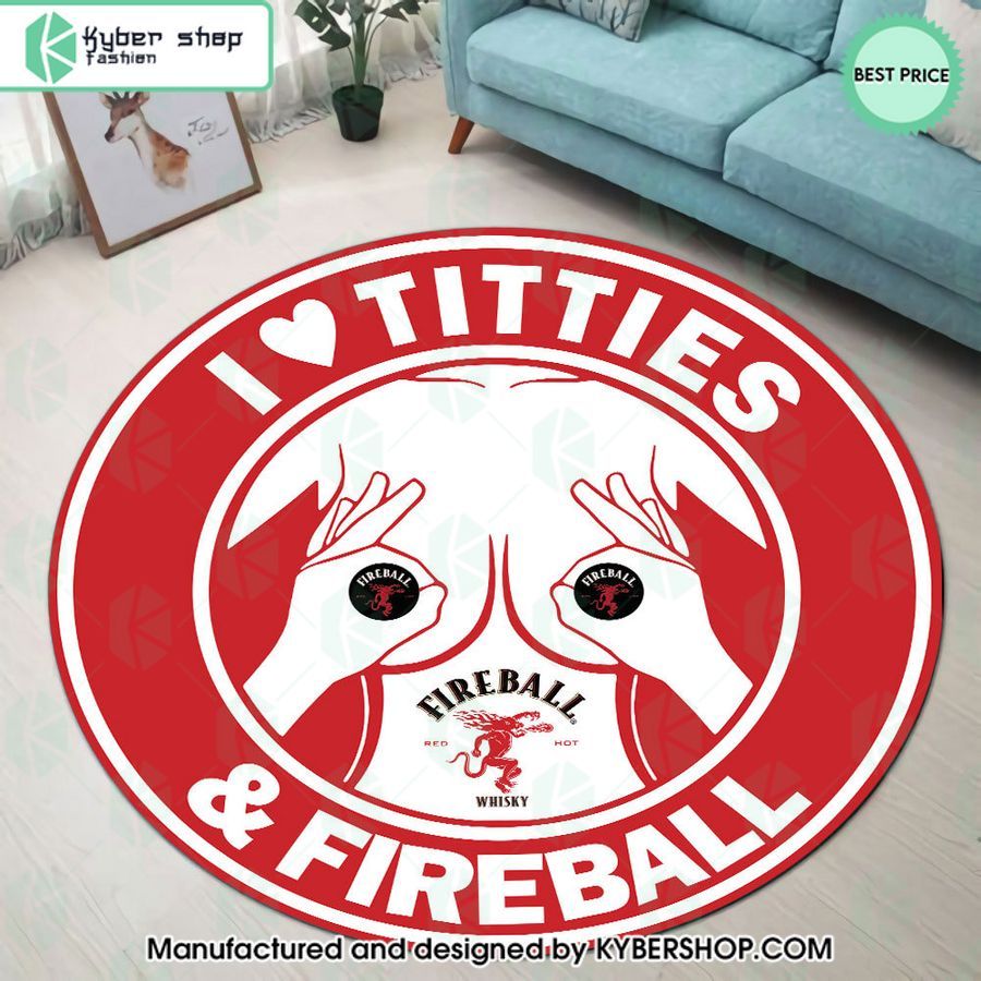 I Love Titties And Fireball Rug