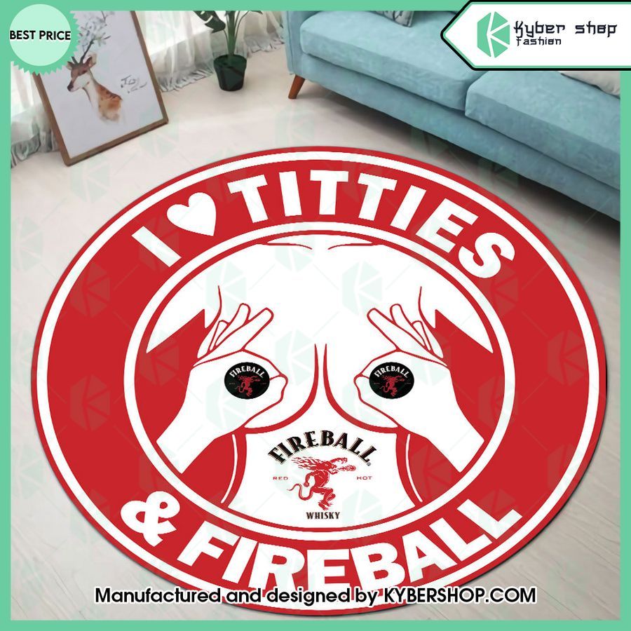 I Love Titties And Fireball Rug