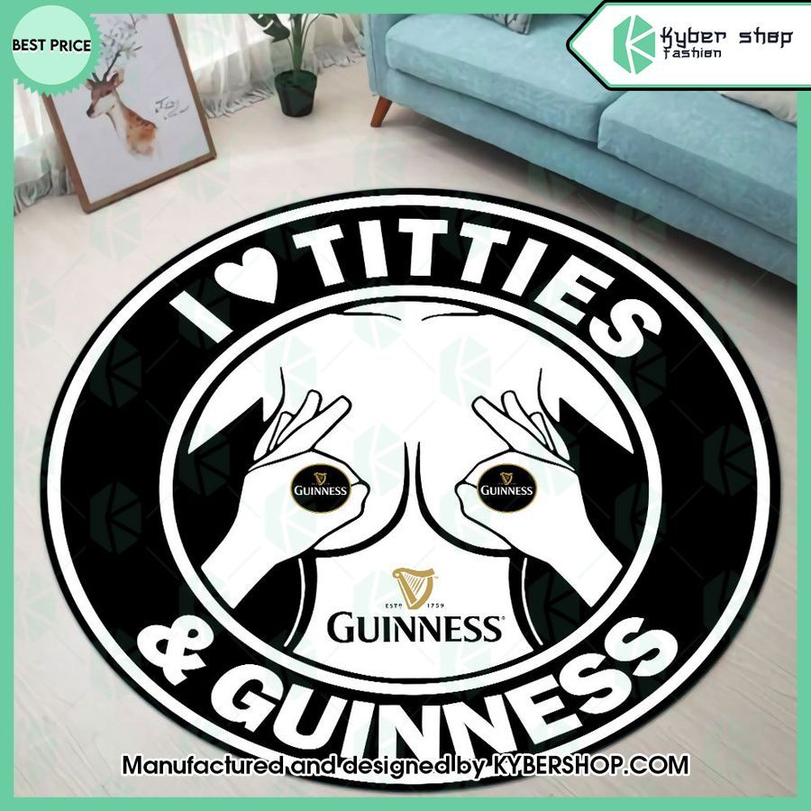 I Love Titties And Guinness Rug