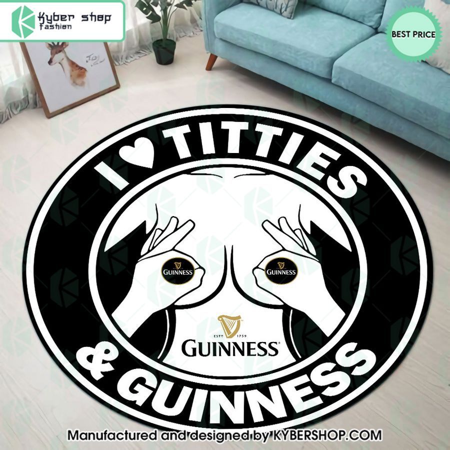 I Love Titties And Guinness Rug