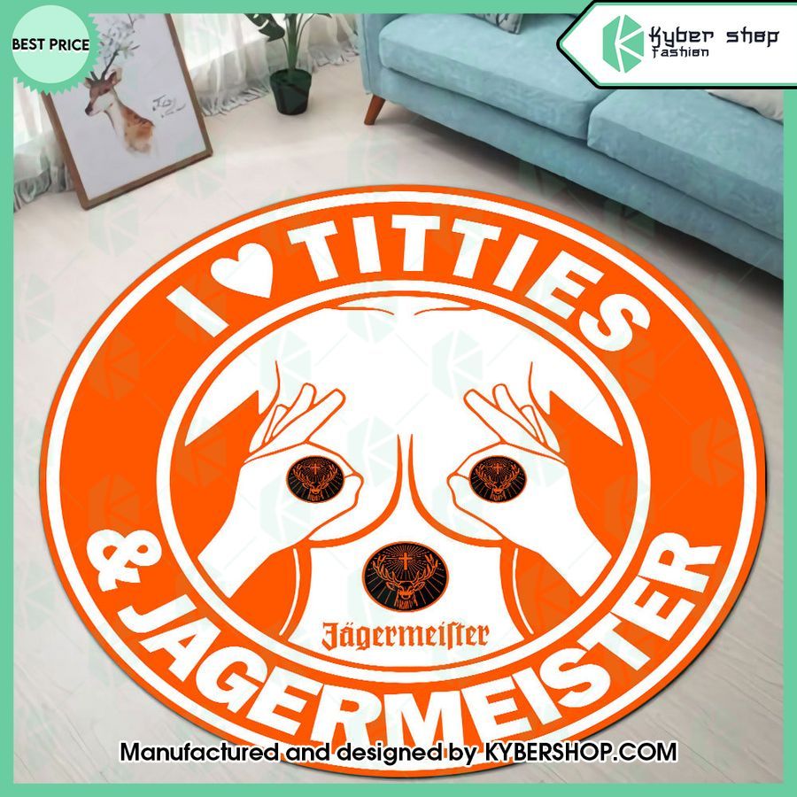 I Love Titties And Jagermeister Rug