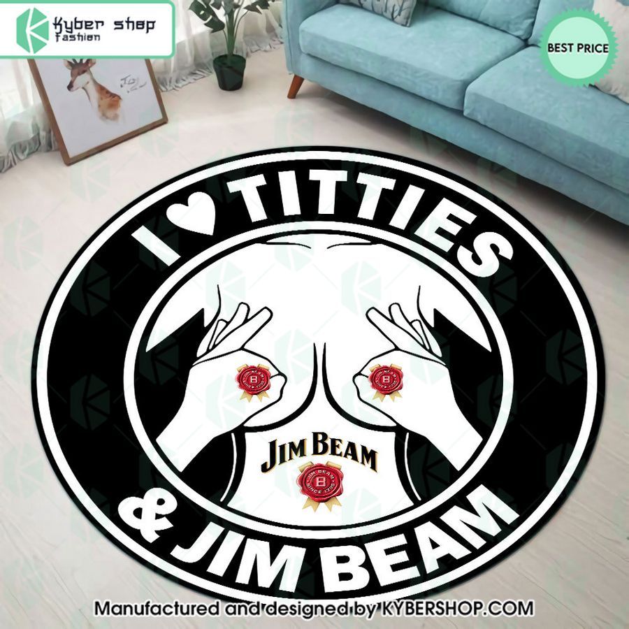 I Love Titties And Jim Beam Rug