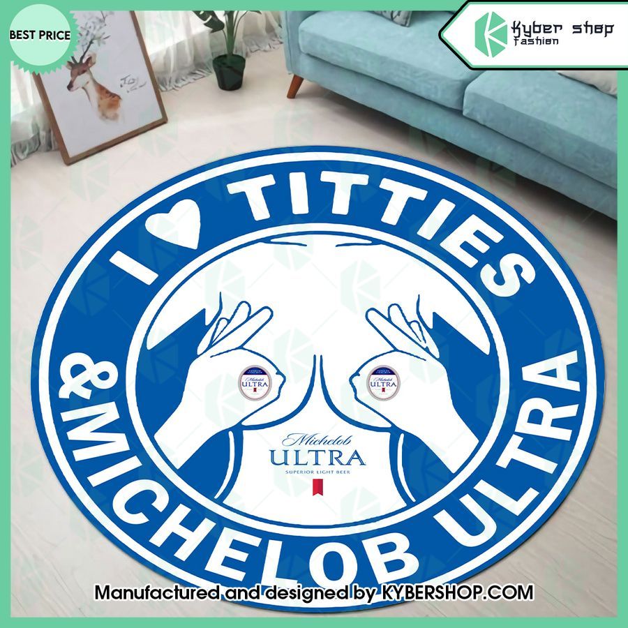 I Love Titties And Michelob Ultra Rug
