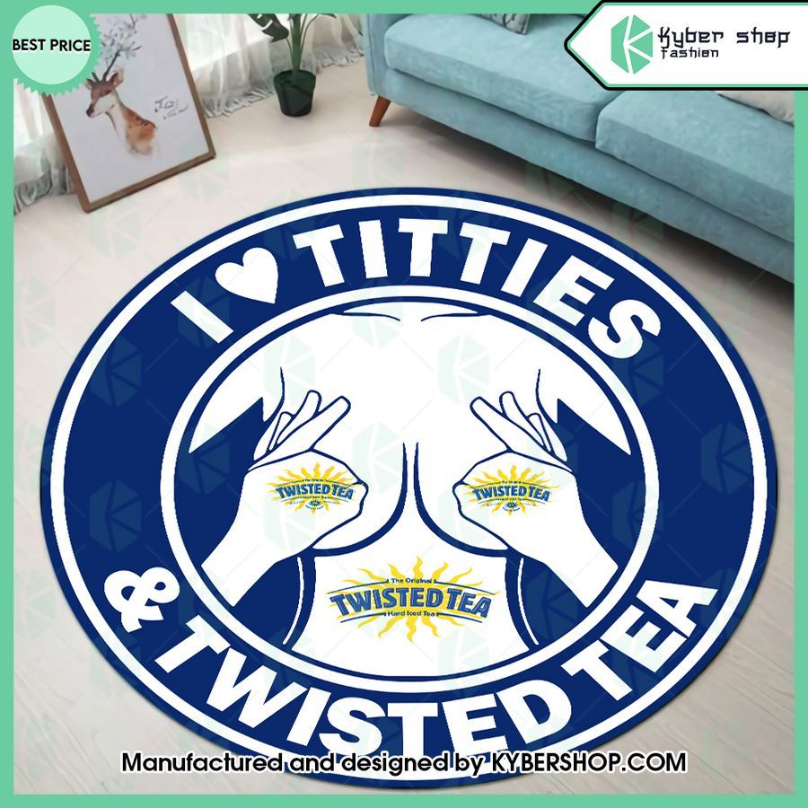 I Love Titties And Twisted Tea Rug