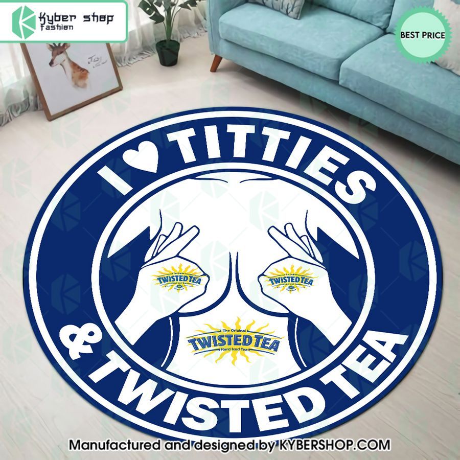 I Love Titties And Twisted Tea Rug