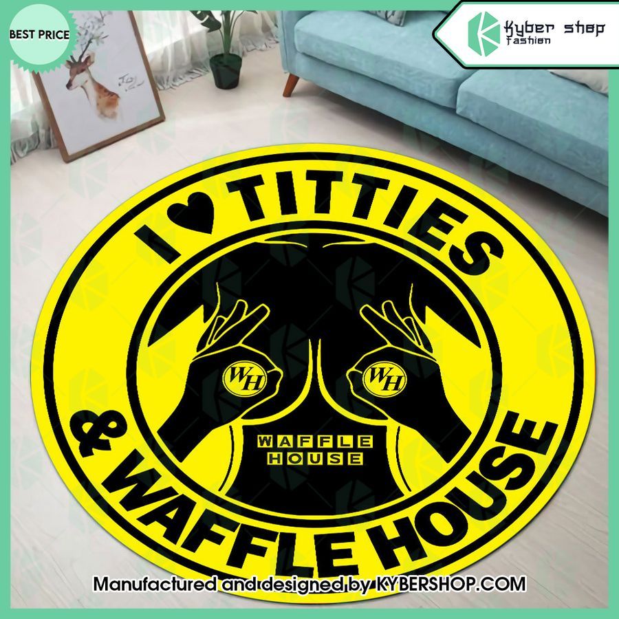 I Love Titties And Waffle House Rug