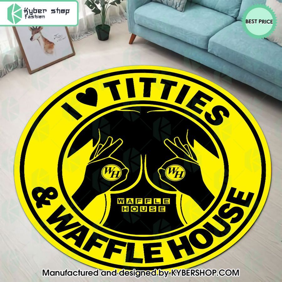 I Love Titties And Waffle House Rug
