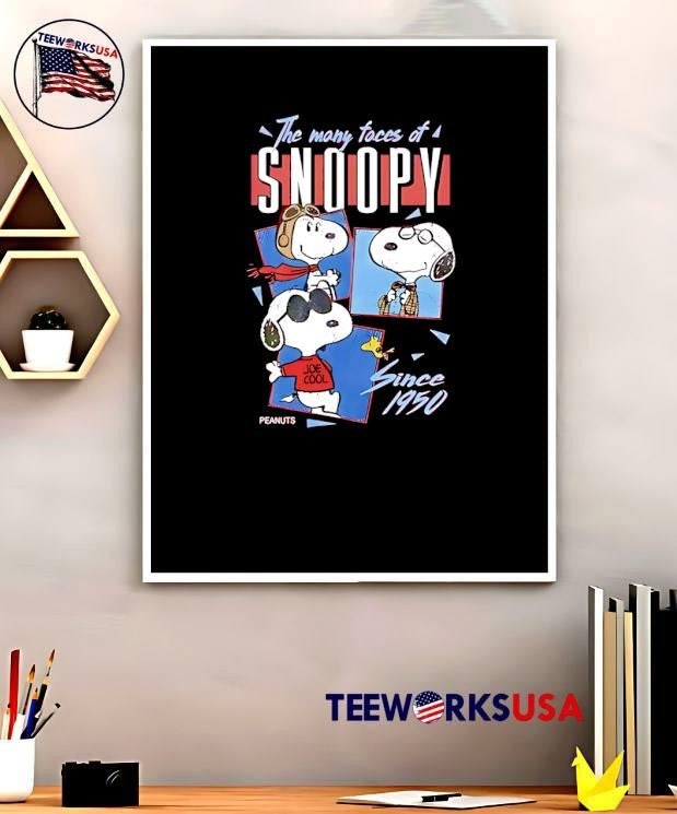 Peanuts The Many Faces of Since 1950 Joe Cool T-Shirt