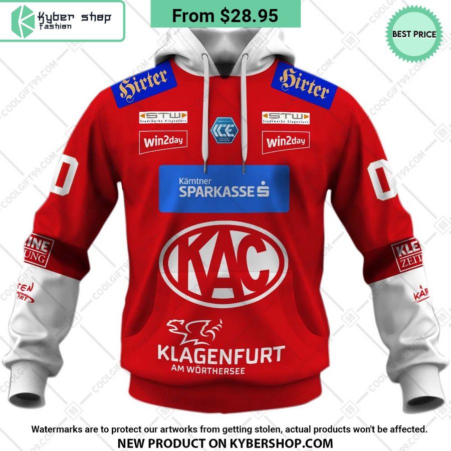 Ice Hockey League EC KAC Home Jersey Style Hoodie