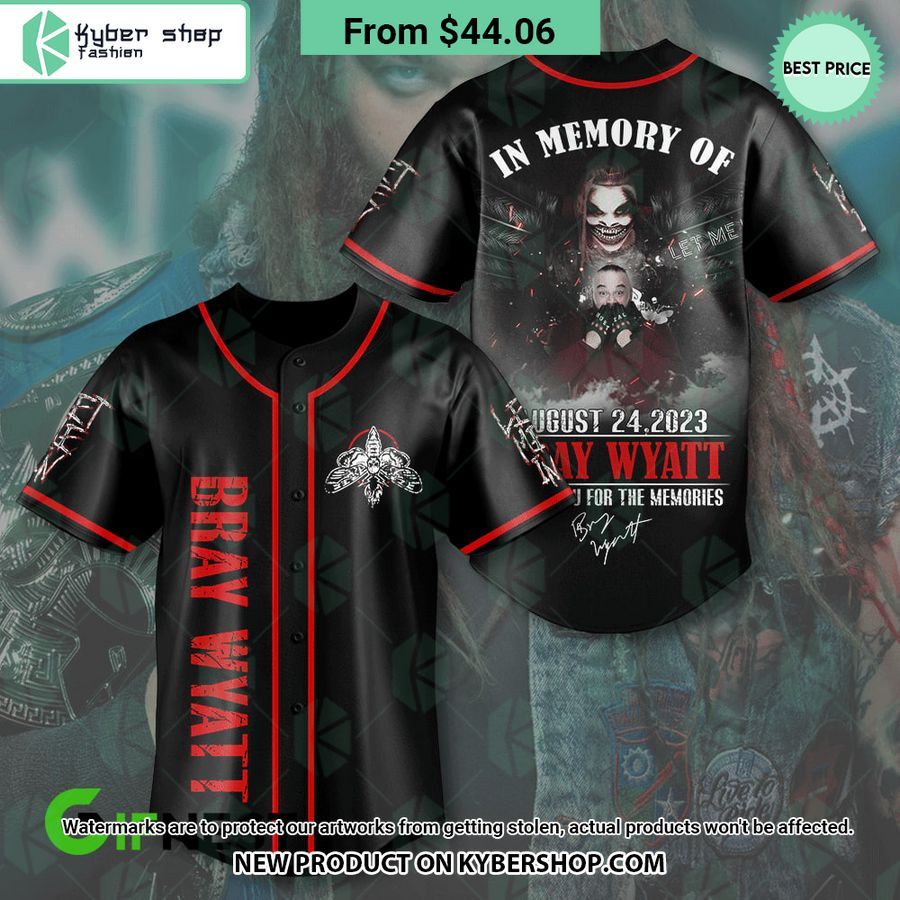 In Memory of Bray Wyatt Baseball Jersey