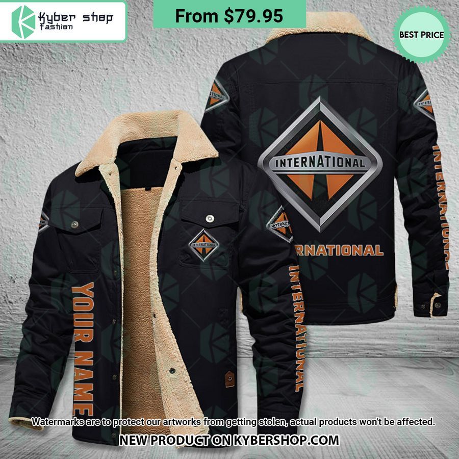 International CUSTOM Fleece Leather Jacket