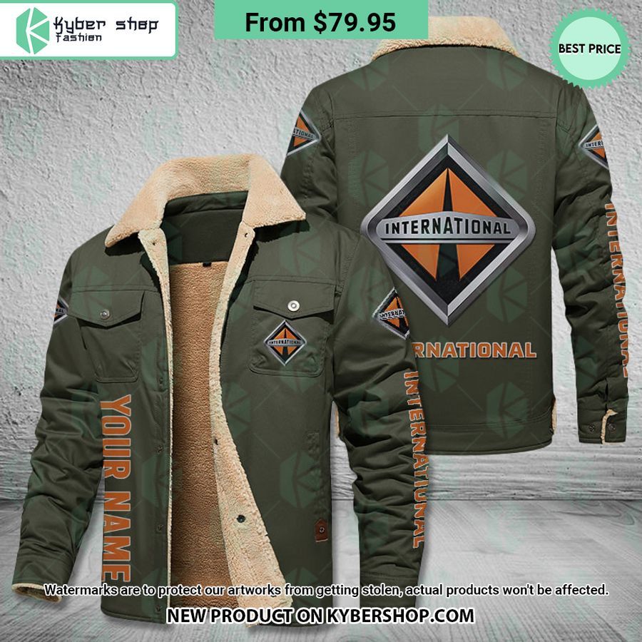 International CUSTOM Fleece Leather Jacket
